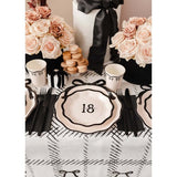Elegant Milestone 18th 17cm Paper Plates - Pack of 6