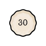 Elegant Milestone 30th 17cm Paper Plates - Pack of 6