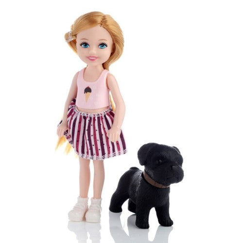 Sally Dress Up Doll with Dog & Accessories (Set of 12 Assorted)