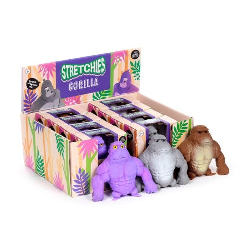 Stretchy Gorilla Toy - 9.5cm (Set of 8 Assorted)