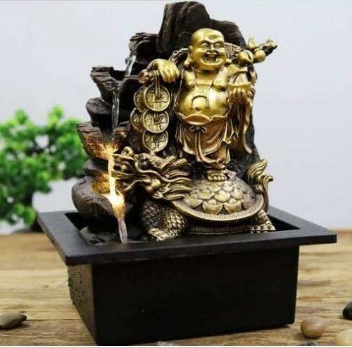 Water Feature - Good Luck Buddha 21 × 17.5 x 25cm (Set of 2)