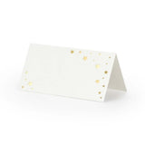 Classic Wedding Place Cards Gold Stars - Pack of 10