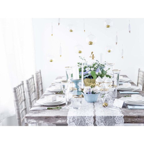 Classic Wedding Place Cards Gold Branch - Pack of 10