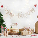 Festive Fun Wooden Merry Christmas Banner 2m