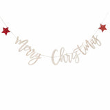 Festive Fun Wooden Merry Christmas Banner 2m