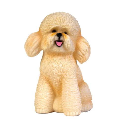 Table Lamp - White Poodle Dog (14.6 x 12 x 19cm)