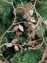 Leaf Garland - 6' Glitter (Rose Gold)