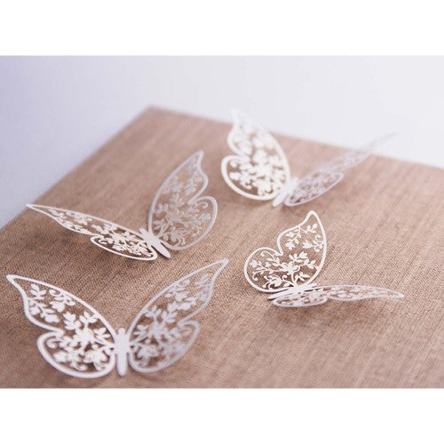 Classic Wedding Large Lace Butterfly - Pack of 10