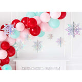Pink Christmas Hanging Decorations - Pack of 6