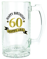 60TH WOOD BOX GIFT SET - 490ML STEIN