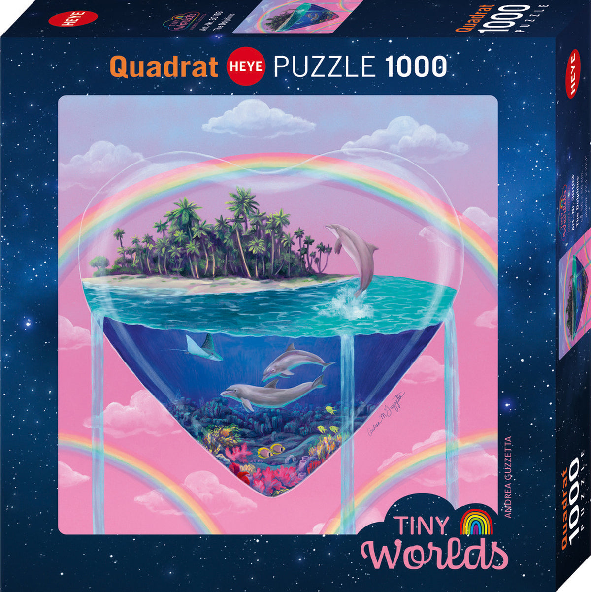 Heye - Guzzetta; Tiny Worlds, the Dolphins 1000 Piece - Jigsaw Puzzle