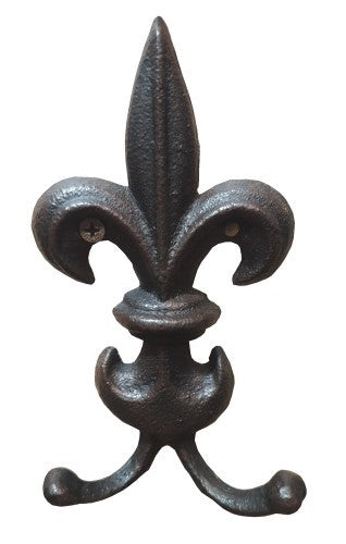 Fleur De Lys Twin Hook   LYS - Set of 2