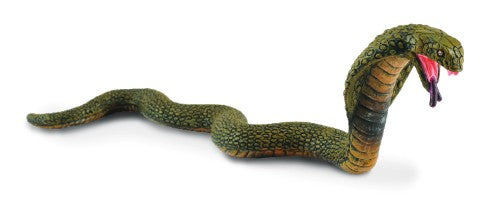 Medium King Cobra figurine by CollectA, showcasing detailed craftsmanship and realistic design, perfect for collectors and decor.