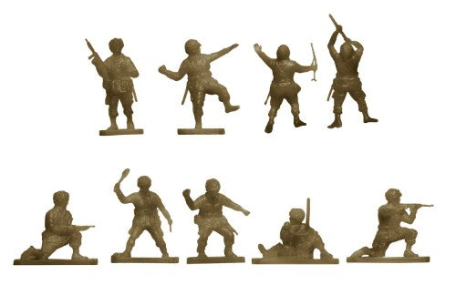 Detailed model kit of 48 U.S. WWII paratroopers, perfect for dioramas and showcasing airborne operations in 1:72 scale.