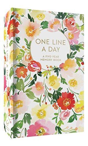 Floral One Line a Day Five-Year Memory Journal
