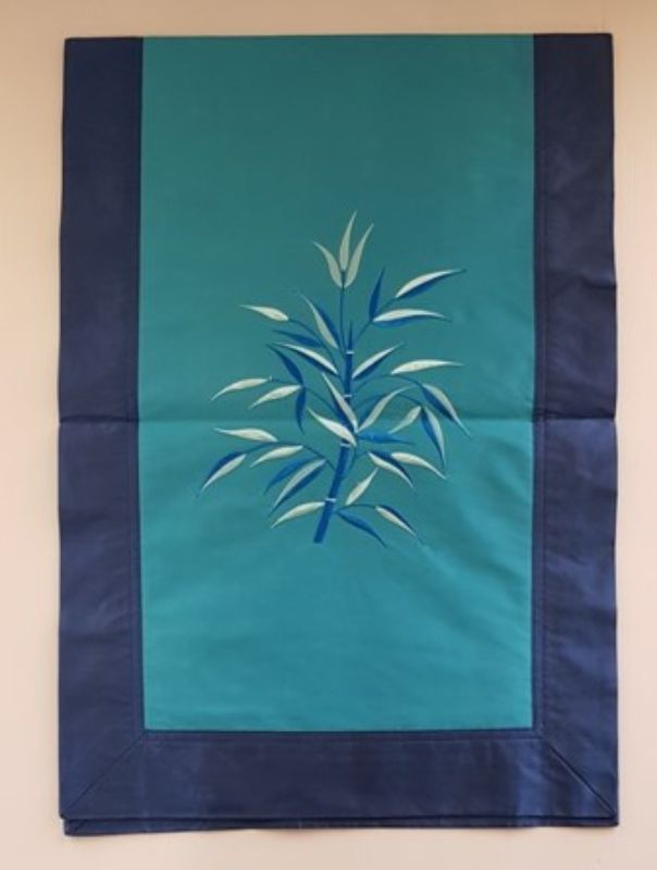 Fabric & Silk Table Runner Turquoise