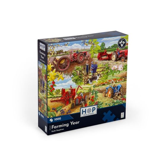 Farming Year - 1000 Piece Puzzle - House of Puzzles