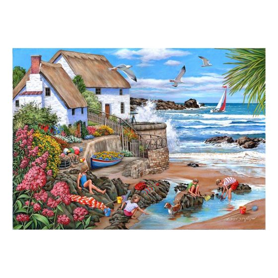Seaspray Cottages - Big 500 Piece Puzzle - House of Puzzles