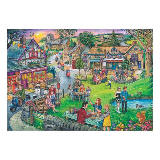 Sixties Green - Big 250 Piece Puzzle - House of Puzzles