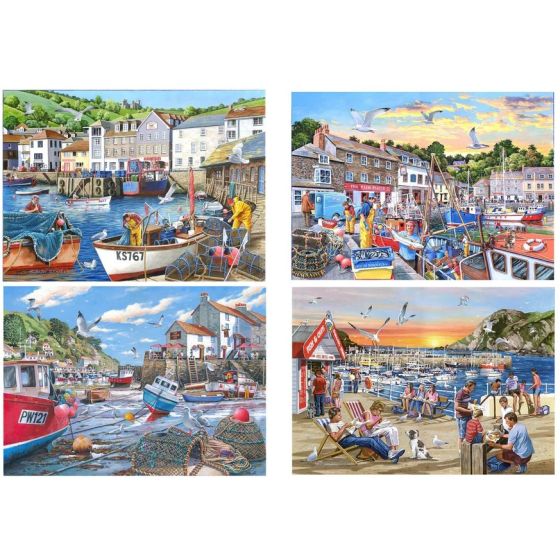 Days At The Dock - 4 X 500 Piece Puzzle - House of Puzzles