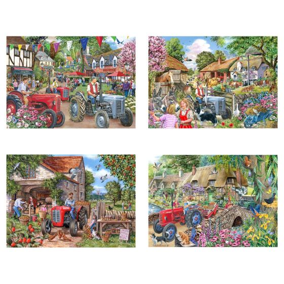 Farmer's Friends - 4 X Big 250 Piece Puzzle - House of Puzzles