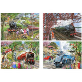 Steaming Along - 4 X 500 Piece Puzzle - House of Puzzles
