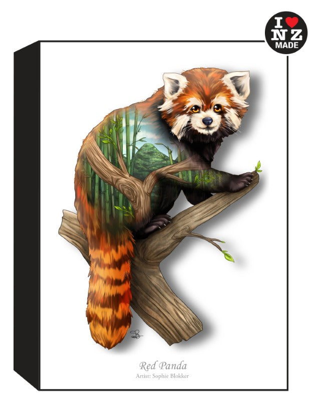 Sophie Blokker Artblock Black Freestanding or Hanging - Panda
