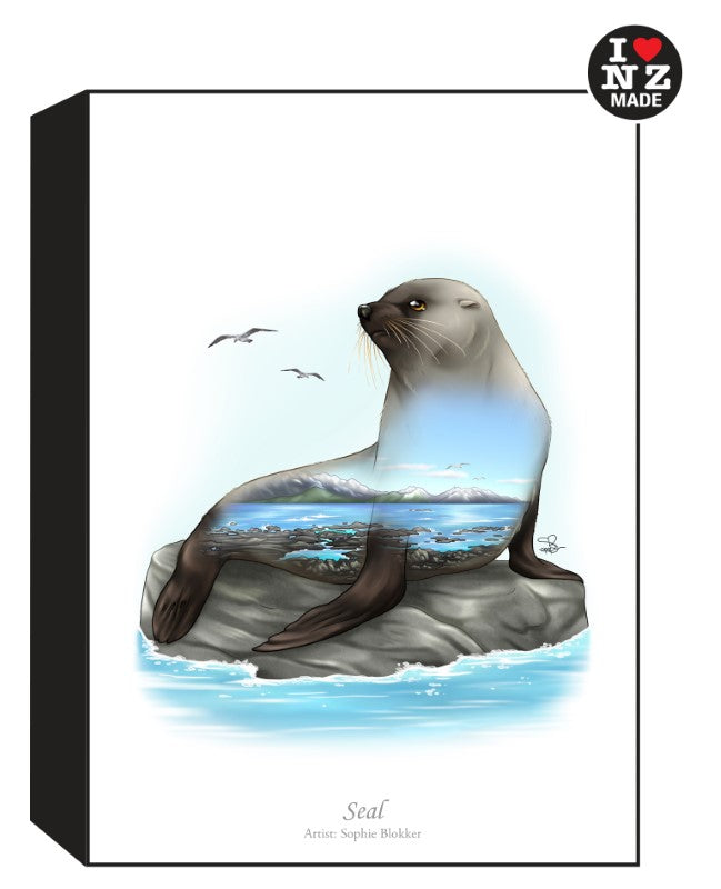 Sophie Blokker Artblock Black Freestanding or Hanging - Seal