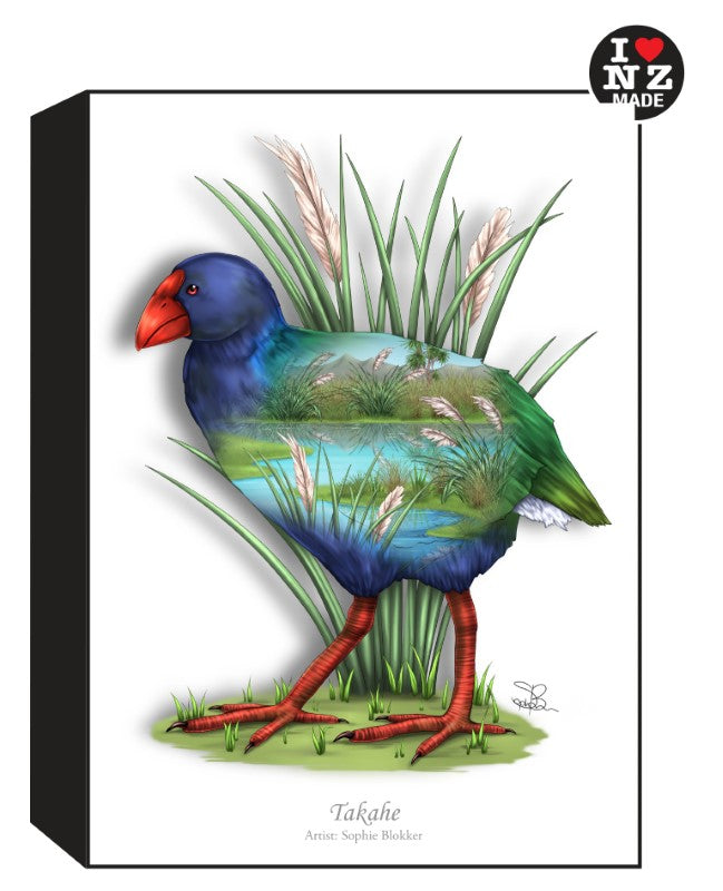 Sophie Blokker Artblock Black Freestanding or Hanging - Takahe