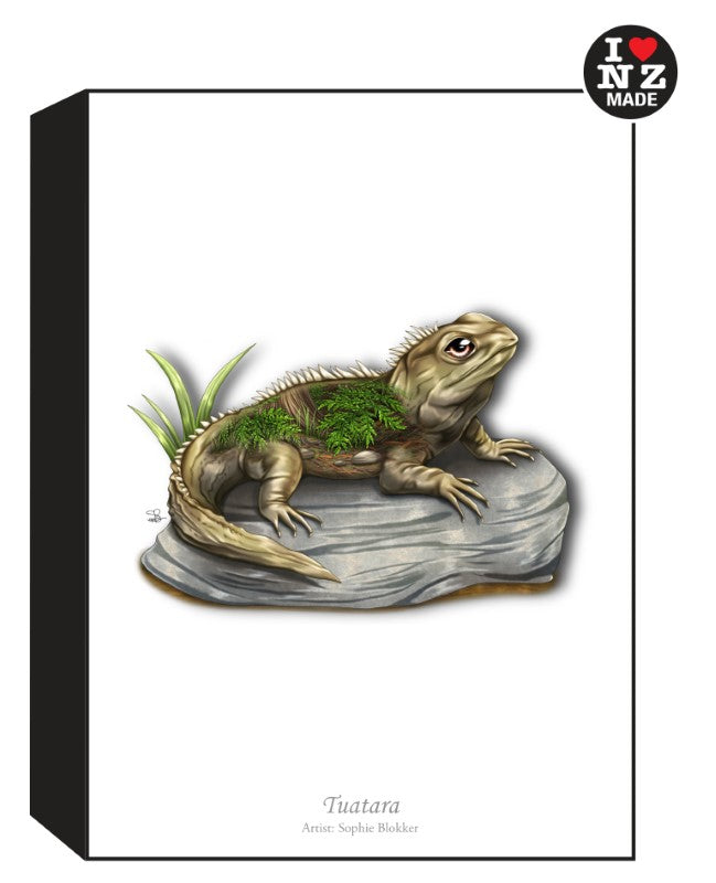 Sophie Blokker Artblock Black Freestanding or Hanging - Tuatara