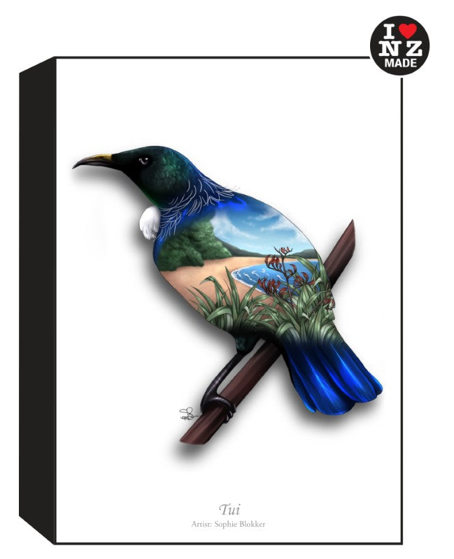 Sophie Blokker Artblock Black Freestanding or Hanging - Tui