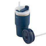 Smoothie Tumbler w/ Two Lids - AVANTI HydroQuech 550ml (Navy)