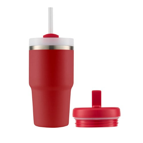 Smoothie Tumbler w/ Two Lids - AVANTI HydroQuech 550ml (Red)