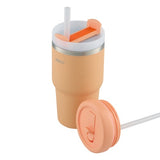 Smoothie Tumbler w/ Two Lids - AVANTI HydroQuech 550ml (Peach)