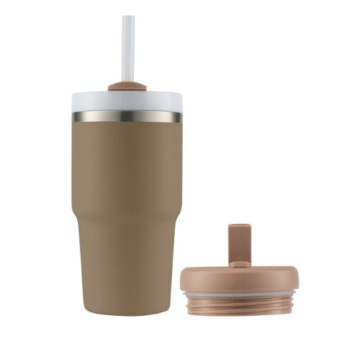 Smoothie Tumbler w/ Two Lids - AVANTI HydroQuech 550ml (Mocha)