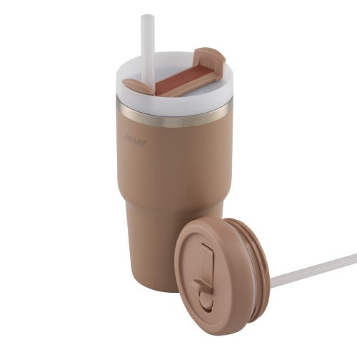 Smoothie Tumbler w/ Two Lids - AVANTI HydroQuech 550ml (Mocha)