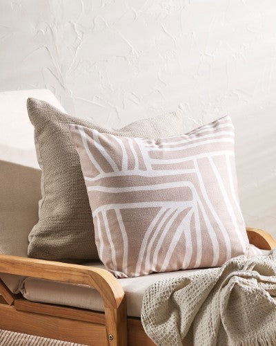 Cushion Cover - Maze Ecru (50 x 50cm)