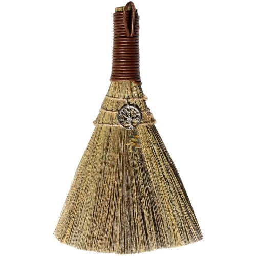 Wicca Broom - Tree of Life with Tiger Eye (20cm)