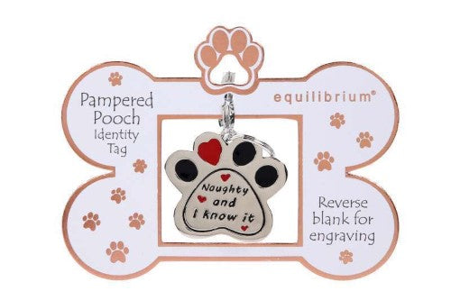 Engravable Pooch ID Tag - Equilibrium Naughty & I