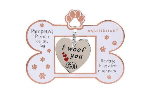 Engravable Pooch ID Tag - Equilibrium I Woof You