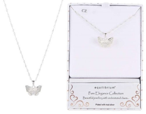 Necklace - Equilibrium Pure Elegance Classic Butterfly
