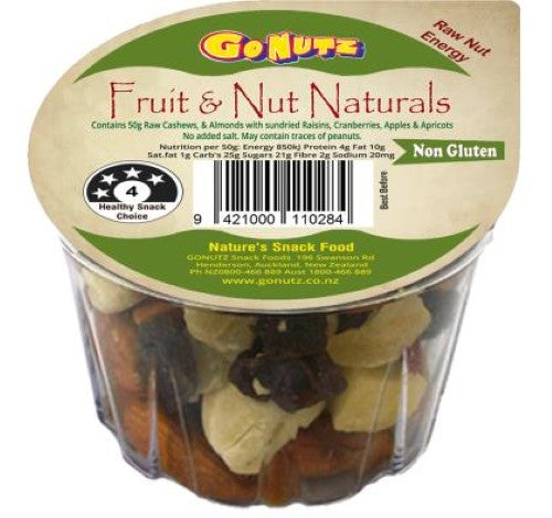 Fruit & Nuts Natural Gluten Free - 18X50G