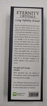 Eternity Crystal Strand - Obsidian (30cm)