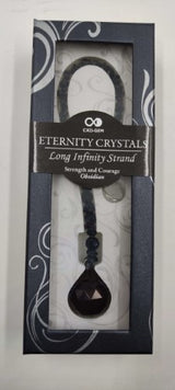 Eternity Crystal Strand - Obsidian (30cm)