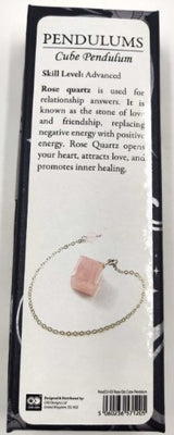 Pendulum - Rose Quartz Cube (Set of 2)