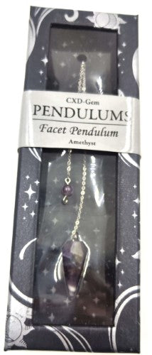 Pendulum - Amethyst Facet (Set of 2)