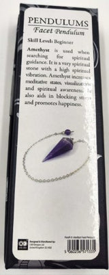 Pendulum - Amethyst Facet (Set of 2)