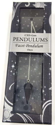 Pendulum - Black Onyx Facet (Set of 2)