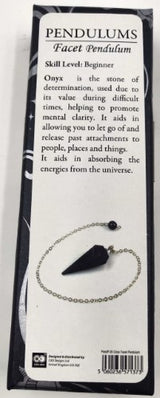 Pendulum - Black Onyx Facet (Set of 2)
