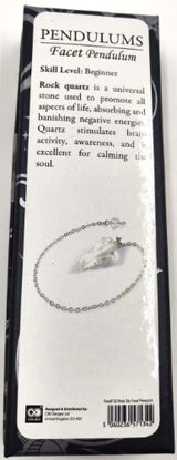 Pendulum - Clear Quartz Facet (Set of 2)